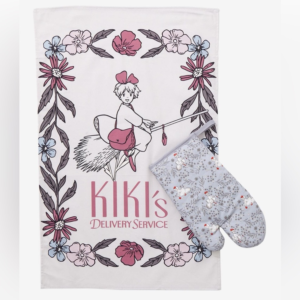 Studio Ghibli Kiki's Delivery Service Floral Kitchen Set